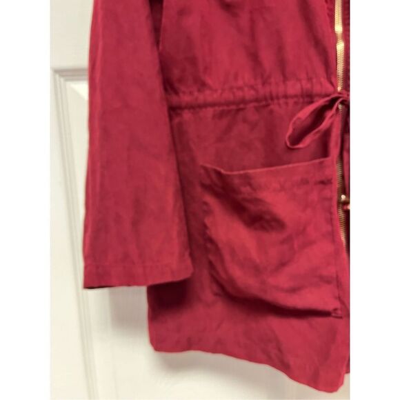 SKY Plus Burgundy Light Weight Hooded Jacket sz 1X - Picture 4 of 6